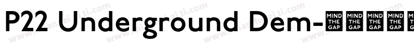 P22 Underground Dem字体转换